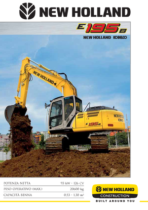 क्रॉलर एक्सकेवेटर New Holland E 195 B EL