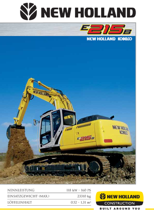 क्रॉलर एक्सकेवेटर New Holland E 215 B EL