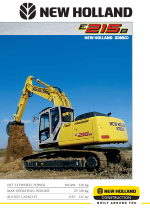 क्रॉलर एक्सकेवेटर New Holland E 215 B EL