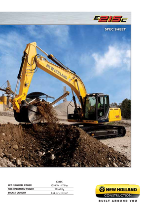 क्रॉलर एक्सकेवेटर New Holland E215C LC