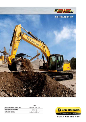 क्रॉलर एक्सकेवेटर New Holland E215C LC