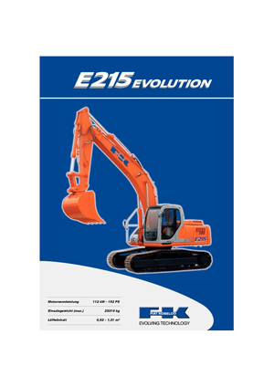 क्रॉलर एक्सकेवेटर Fiat Kobelco E 215 LCM