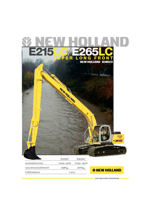 क्रॉलर एक्सकेवेटर New Holland E 265 LC