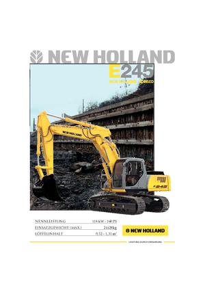 क्रॉलर एक्सकेवेटर New Holland E 245