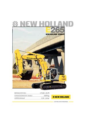 क्रॉलर एक्सकेवेटर New Holland E 265