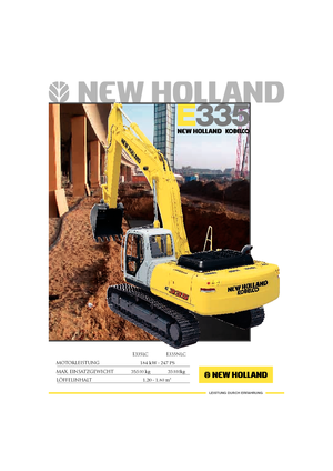 क्रॉलर एक्सकेवेटर New Holland E 335