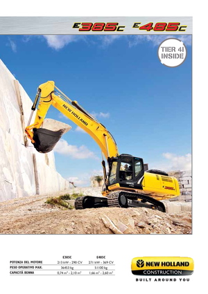क्रॉलर एक्सकेवेटर New Holland E385C BEH