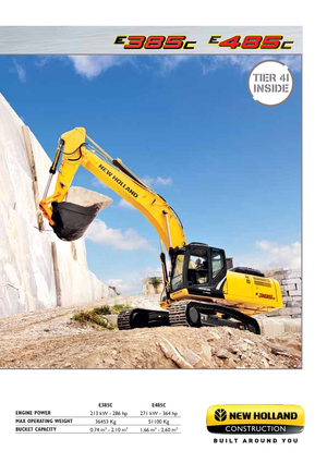 क्रॉलर एक्सकेवेटर New Holland E385C EL