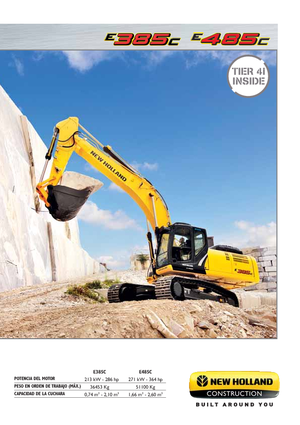 क्रॉलर एक्सकेवेटर New Holland E385C EL