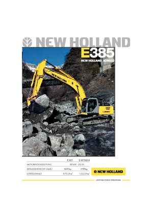 क्रॉलर एक्सकेवेटर New Holland E 385