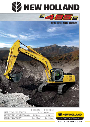 क्रॉलर एक्सकेवेटर New Holland E 485 B LCH