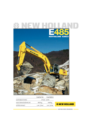 क्रॉलर एक्सकेवेटर New Holland E 485