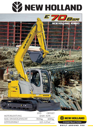 क्रॉलर एक्सकेवेटर New Holland E 70 B SR