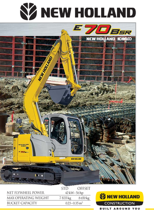 क्रॉलर एक्सकेवेटर New Holland E 70 B SR