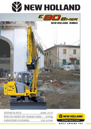 क्रॉलर एक्सकेवेटर New Holland E 80 B MSR