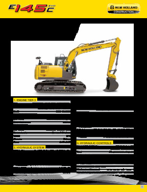 क्रॉलर एक्सकेवेटर New Holland E145C EVO