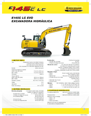 क्रॉलर एक्सकेवेटर New Holland E145C EVO