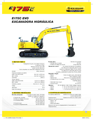 क्रॉलर एक्सकेवेटर New Holland E175C EVO
