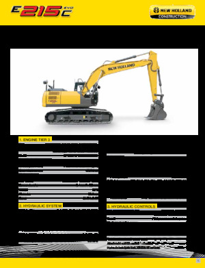 क्रॉलर एक्सकेवेटर New Holland E215C EVO