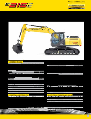 क्रॉलर एक्सकेवेटर New Holland E215C EVO