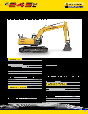 क्रॉलर एक्सकेवेटर New Holland E245C EVO
