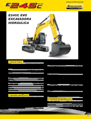 क्रॉलर एक्सकेवेटर New Holland E245C EVO