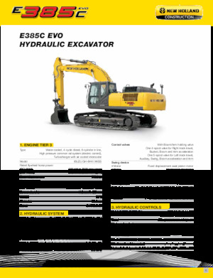 क्रॉलर एक्सकेवेटर New Holland E385C EVO