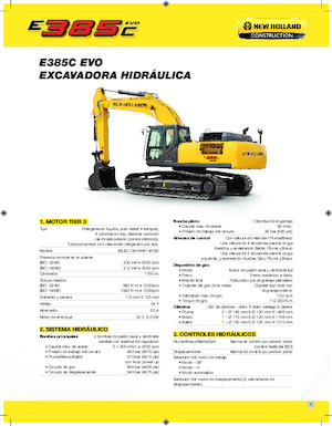 क्रॉलर एक्सकेवेटर New Holland E385C EVO