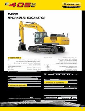 क्रॉलर एक्सकेवेटर New Holland E405C EVO