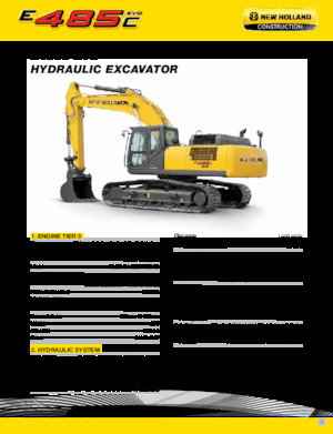 क्रॉलर एक्सकेवेटर New Holland E485C EVO