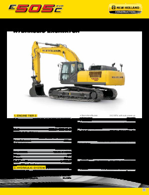 क्रॉलर एक्सकेवेटर New Holland E505C EVO