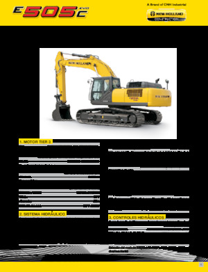 क्रॉलर एक्सकेवेटर New Holland E505C EVO