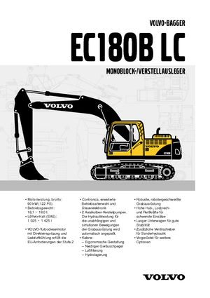 क्रॉलर एक्सकेवेटर Volvo EC180BLC