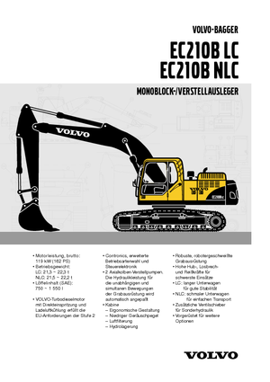 क्रॉलर एक्सकेवेटर Volvo EC210BLC