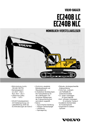 क्रॉलर एक्सकेवेटर Volvo EC240BNLC