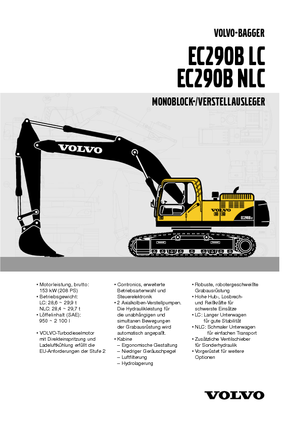 क्रॉलर एक्सकेवेटर Volvo EC290BNLC