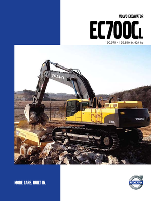 क्रॉलर एक्सकेवेटर Volvo EC700CLD
