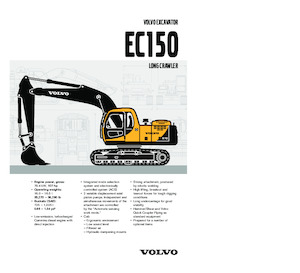 क्रॉलर एक्सकेवेटर Volvo EC150