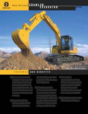 क्रॉलर एक्सकेवेटर New Holland EC160