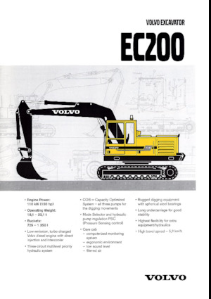 क्रॉलर एक्सकेवेटर Volvo EC200