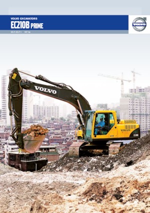 क्रॉलर एक्सकेवेटर Volvo EC210B Prime