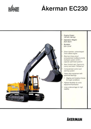 क्रॉलर एक्सकेवेटर Akerman-Volvo EC230