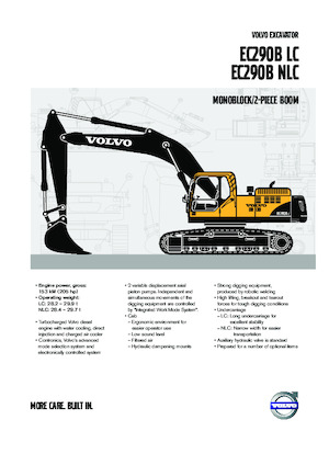क्रॉलर एक्सकेवेटर Volvo EC290BNLC