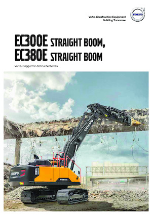 क्रॉलर एक्सकेवेटर Volvo EC300EN Straight boom