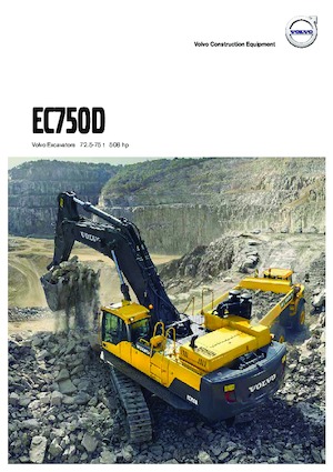 क्रॉलर एक्सकेवेटर Volvo EC750D