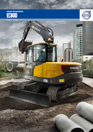 क्रॉलर एक्सकेवेटर Volvo EC80D
