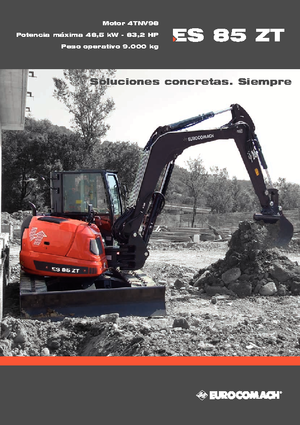 क्रॉलर एक्सकेवेटर Eurocomach ES 85 ZT