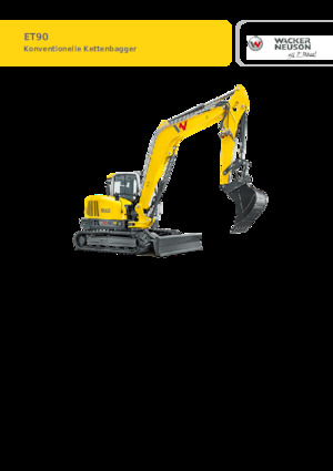 क्रॉलर एक्सकेवेटर Wacker Neuson ET90