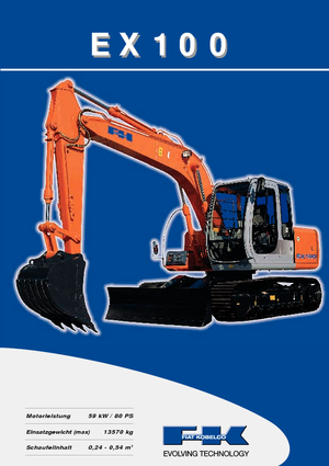 क्रॉलर एक्सकेवेटर Fiat Kobelco EX 100.5 M