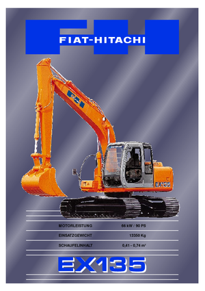 क्रॉलर एक्सकेवेटर Fiat-Hitachi EX 135